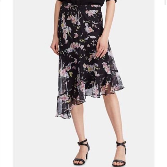 Lauren Ralph Lauren Dresses & Skirts - RALPH LAUREN Asymmetrical Skirt Floral Print